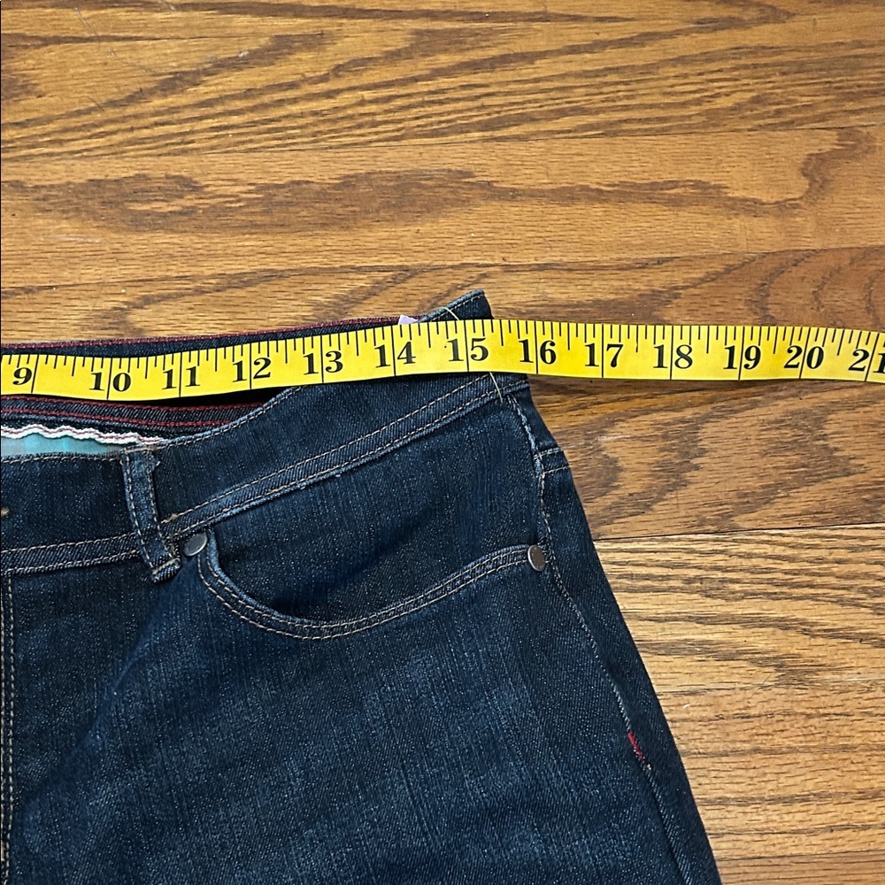 LLBean Flannel Lined Classic Dark Blue Straight Leg Jeans Size 10 - Picture 8 of 15